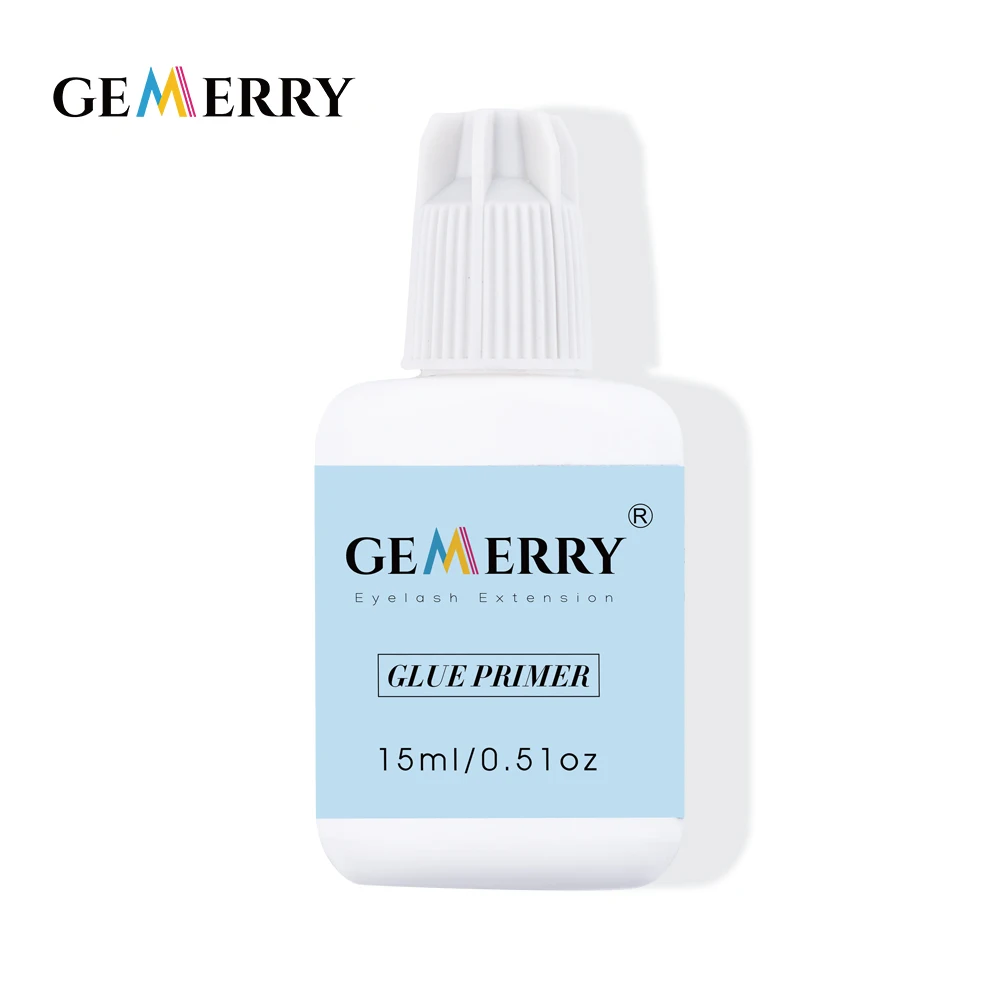 GEMERRY 15ml Eyelash Extension Glue Primer for False Lash Extend Time Adhesive Bonding Before Planting Professional Makeup Tools