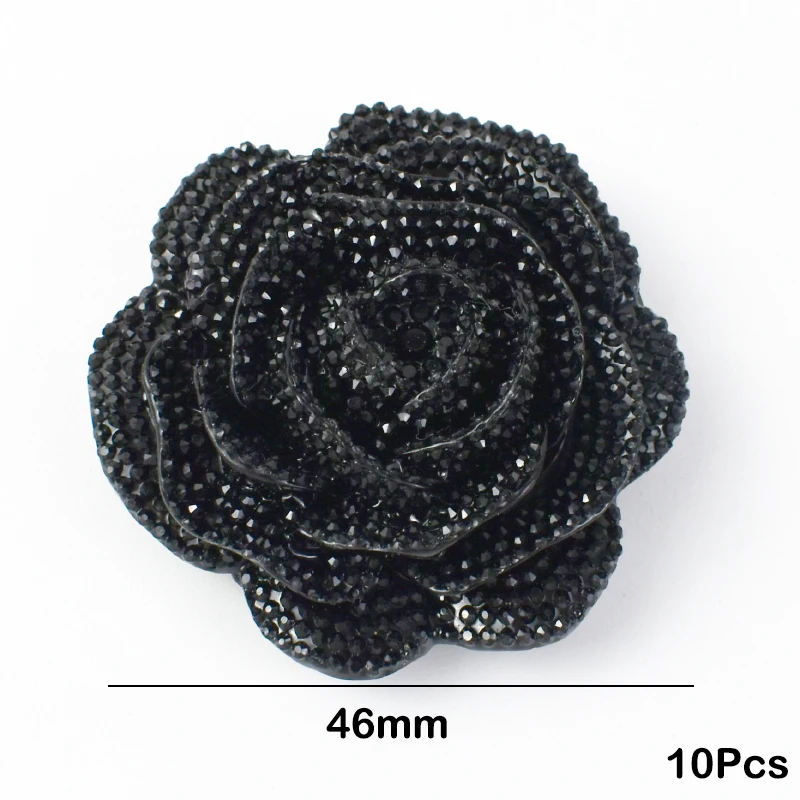 5/10 Stücke Meetee 46mm Kunststoff Harz Strass Knopf Rose Blume Mantel Hemd Dekorative Schnalle DIY Kleidungsstück Nähen Zubehör