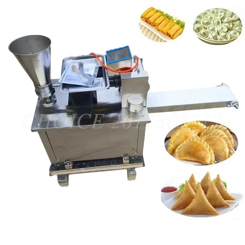 2.2kw Commercial Full Automatic Dumpling Maker Gyoza Home Samosa Large Make Commercial Momo Fully Wonton Making Machine