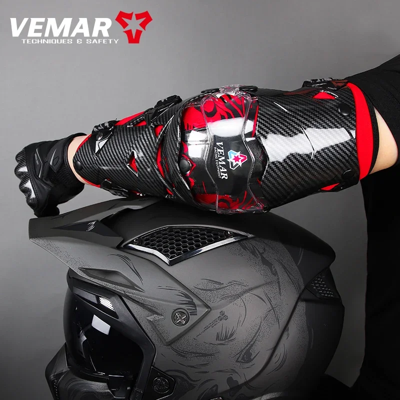 VEMAR E-18H Elbow Pads Motorbike Adjustable Motorcycle Protection Safety Elbow Guards Moto Off Road Racing Rider Elbow Protector