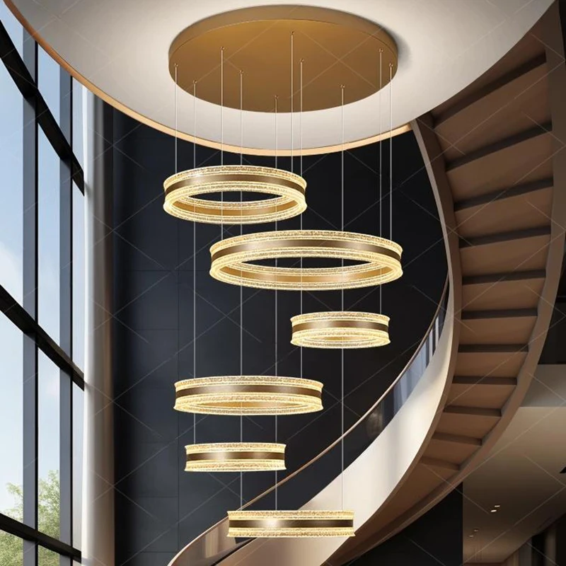 

Современный домашний светильник, роскошные подвесные светильники для украшения, подвесные светильники для лестниц, подвесные светильники для гостиной, внутреннее освещение