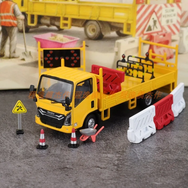 

DBGT 1:64 Isuzu 7-го поколения инженерный блокпост, имитация автомобиля, модель автомобиля из сплава, игрушка в подарок для мальчика, украшение для коллекции для взрослых