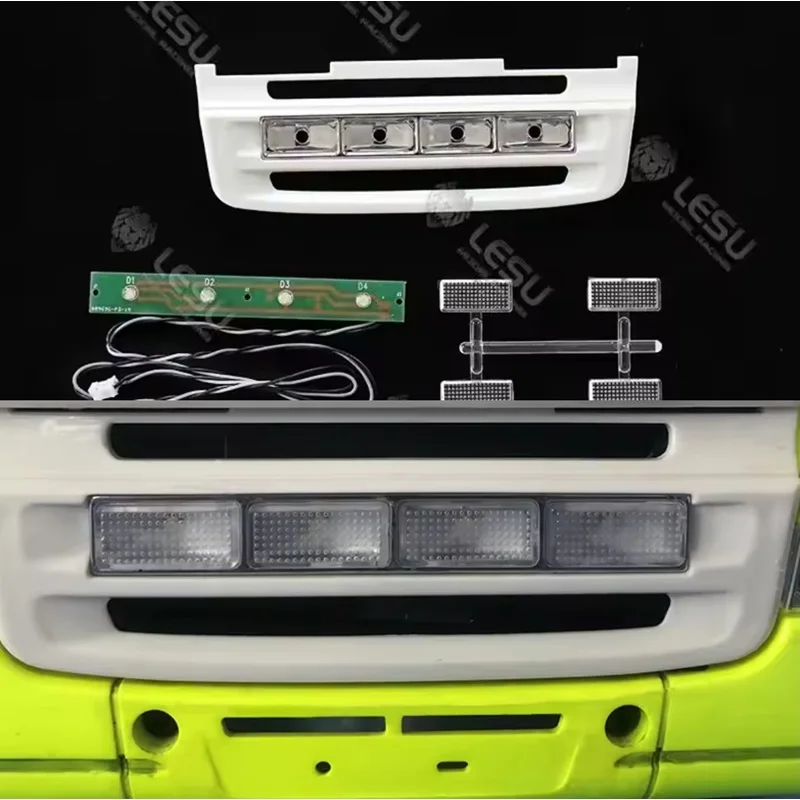 

LESU Front Face LED Light Bulb Lamp for Tamiyaya 1/14 RC Tractor Truck R620 R470 Model Remote Control Toys Carsth02338