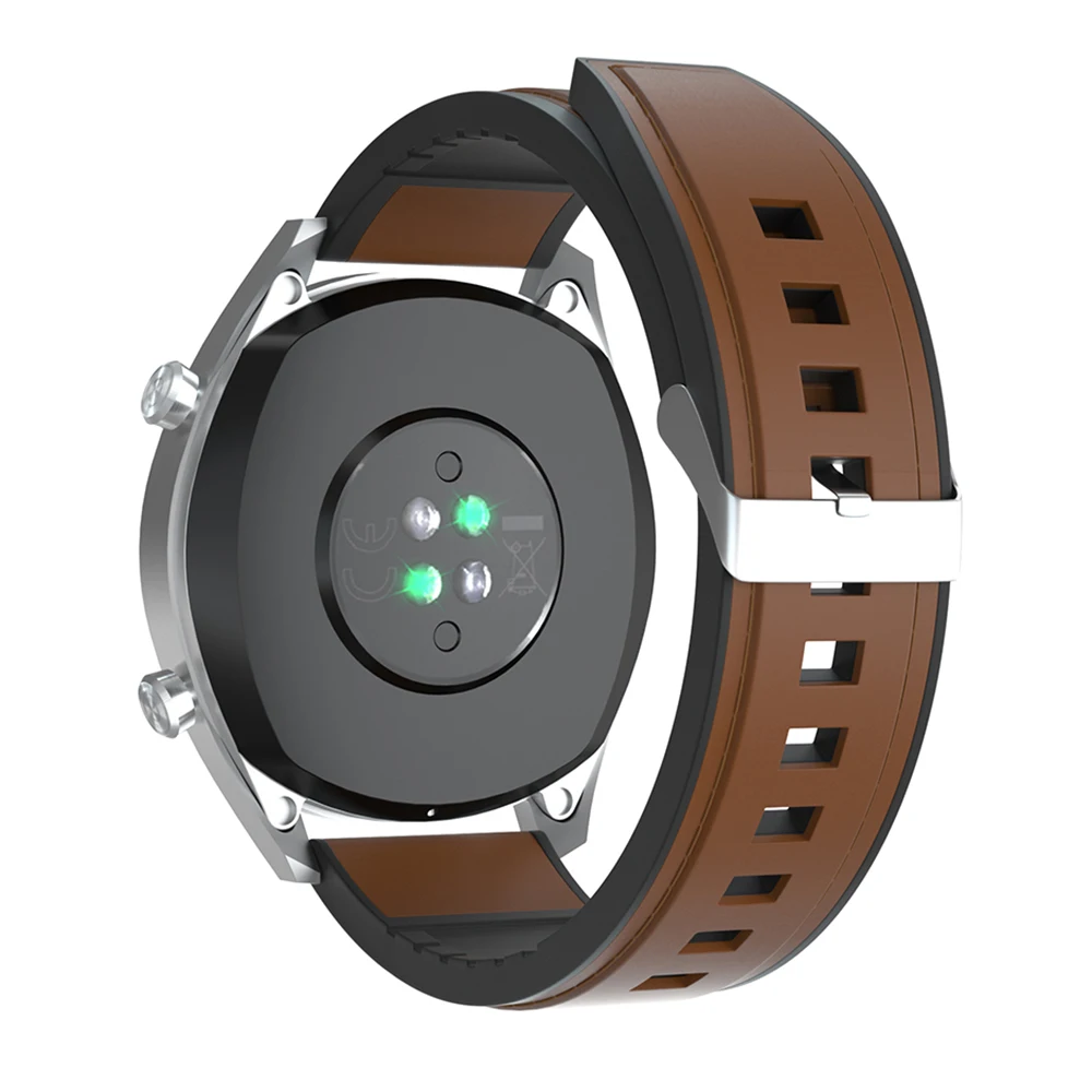 20mm 22mm Silicone Leather Strap For Huawei Watch GT2 GT3 42mm 46mm Honor Magic Smart Watch Band For Garmin Venu 2 Plus