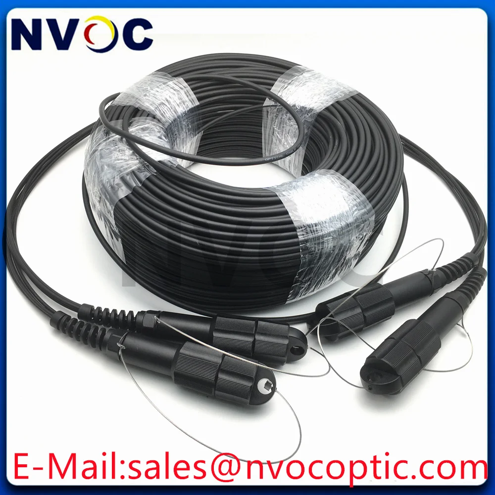 8Fibers 300M SM 9/125 G657A,5.0mm LSZH/TPU Cable,8Cores Outdoor PDSC 8F Single Mode Armored Fiber Optic Patch Cord No Reel