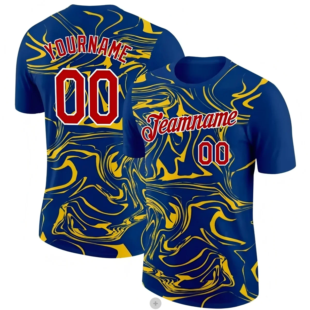 

Summer men's clothing round neck football short sleeved 3D digital printing team custom name number graphic t shirts sports top