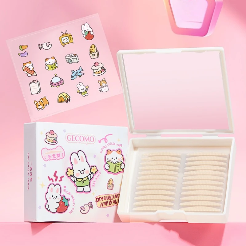 Cute Beautiful Eyes Double Eyelid Sticker Natural Super Invisible Waterproof Swollen Eye Bubbles Long-lasting Setting Seamless