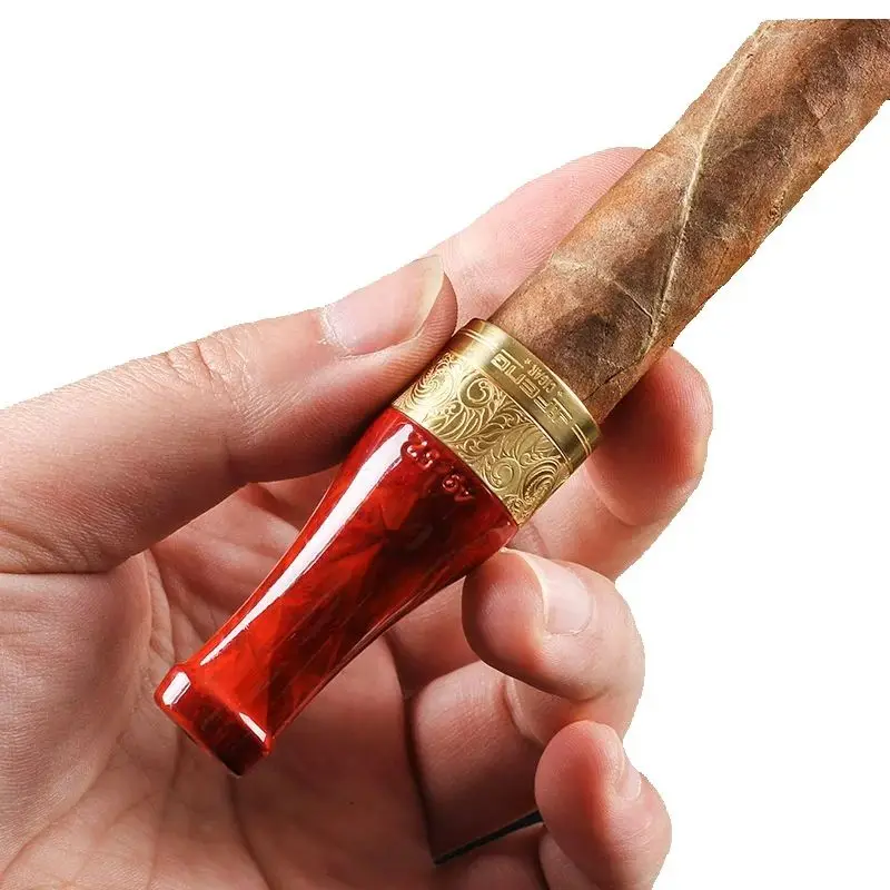 

4 шт., держатель для сигар, мундштук для трубки, держатель для сигар, мундштук для сигар, кончик для мундштука, держатель для сигар, курительная трубка с подарочной коробкой