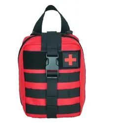 2024 new camo outdoor travel medical kit emergency accessories package Zip belt bag portable first aid bag hanging bag