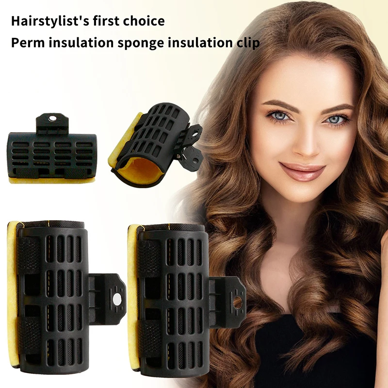 1pcs Perm Rod Clips With Sponge Heat-resistant Digital Perm Bar Clamps Hairdressing Wave Hair Maker DIY Styling Tools