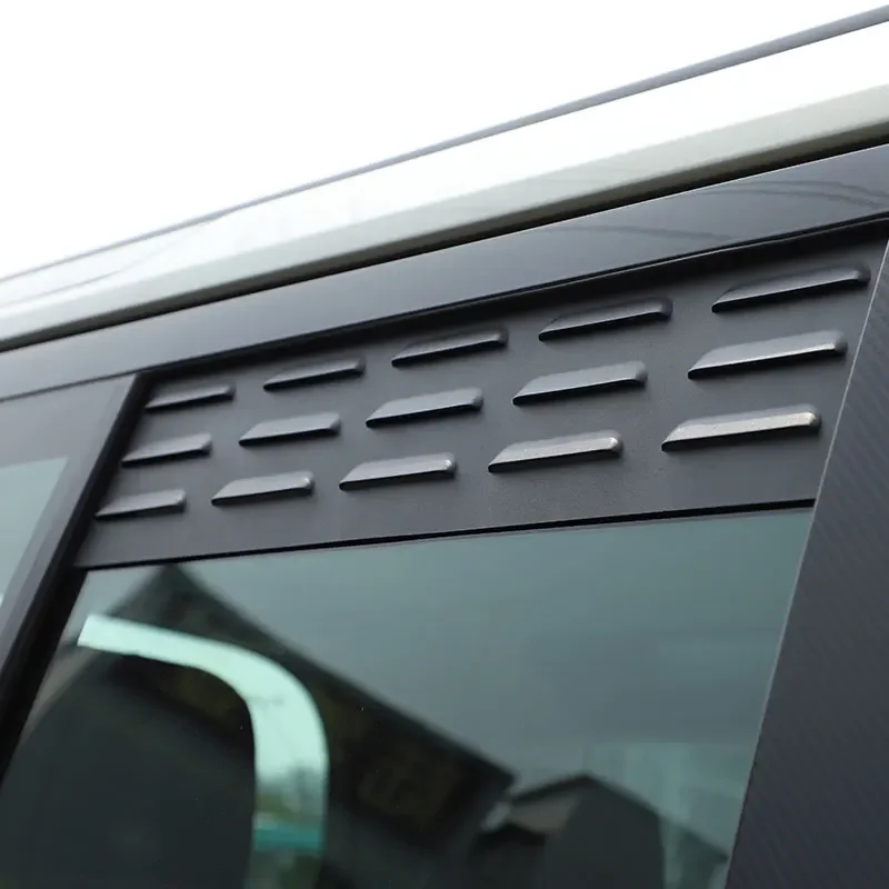 

For Land Rover Defender 110 130 2004-2024 Aluminum Black Car Rear Door Air Vents Ventilation Shutters Cover Trim Car Accessories