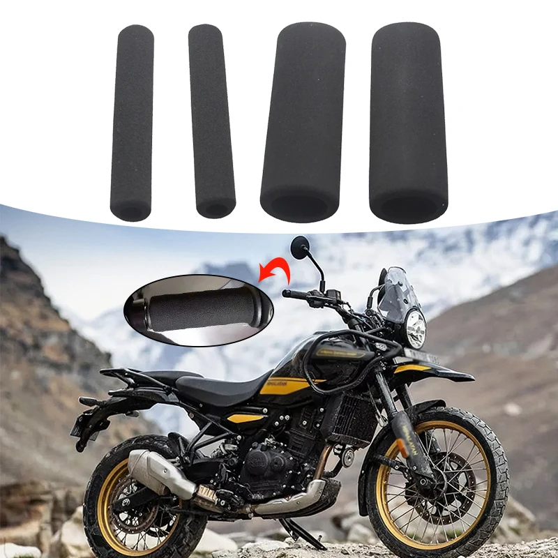 Motorbike Anti Vibration Handle Bar Foam Comfort Slip Over Grips For Royal Enfield Himalaya 450 HIMALAYAN 450 2024 2025