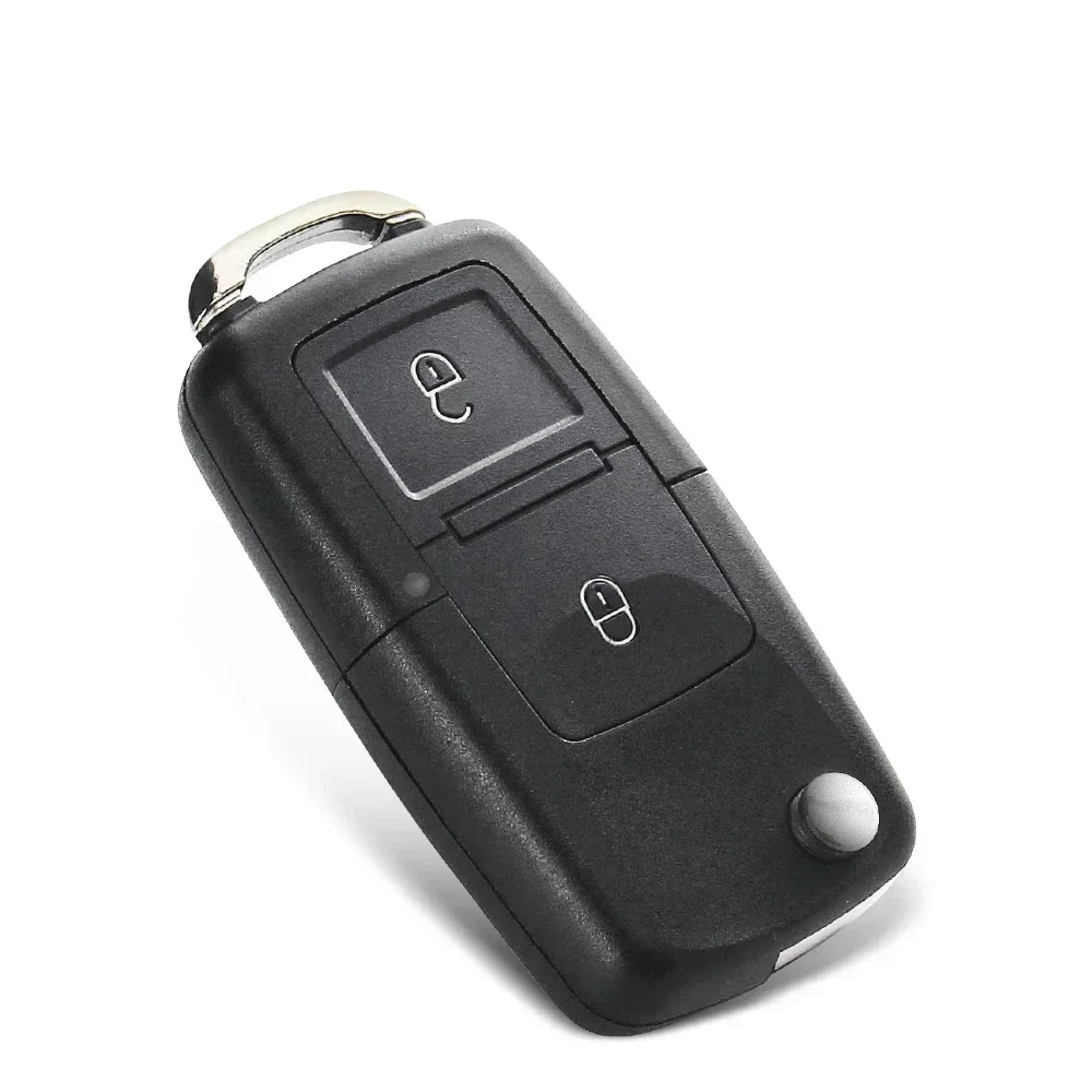 KEYYOU 1PCS NEW For Volkswagen Vw Jetta Golf Passat Beetle Skoda Seat Polo B5 Folding Car Remote Key Folding Key Shell Case