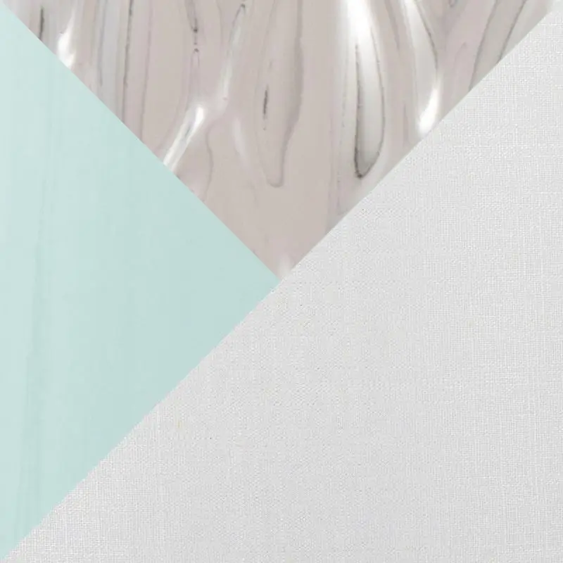 Современная 22-дюймовая керамическая настольная лампа с синим и серебряным корпусом Тиффани и белым абажуром