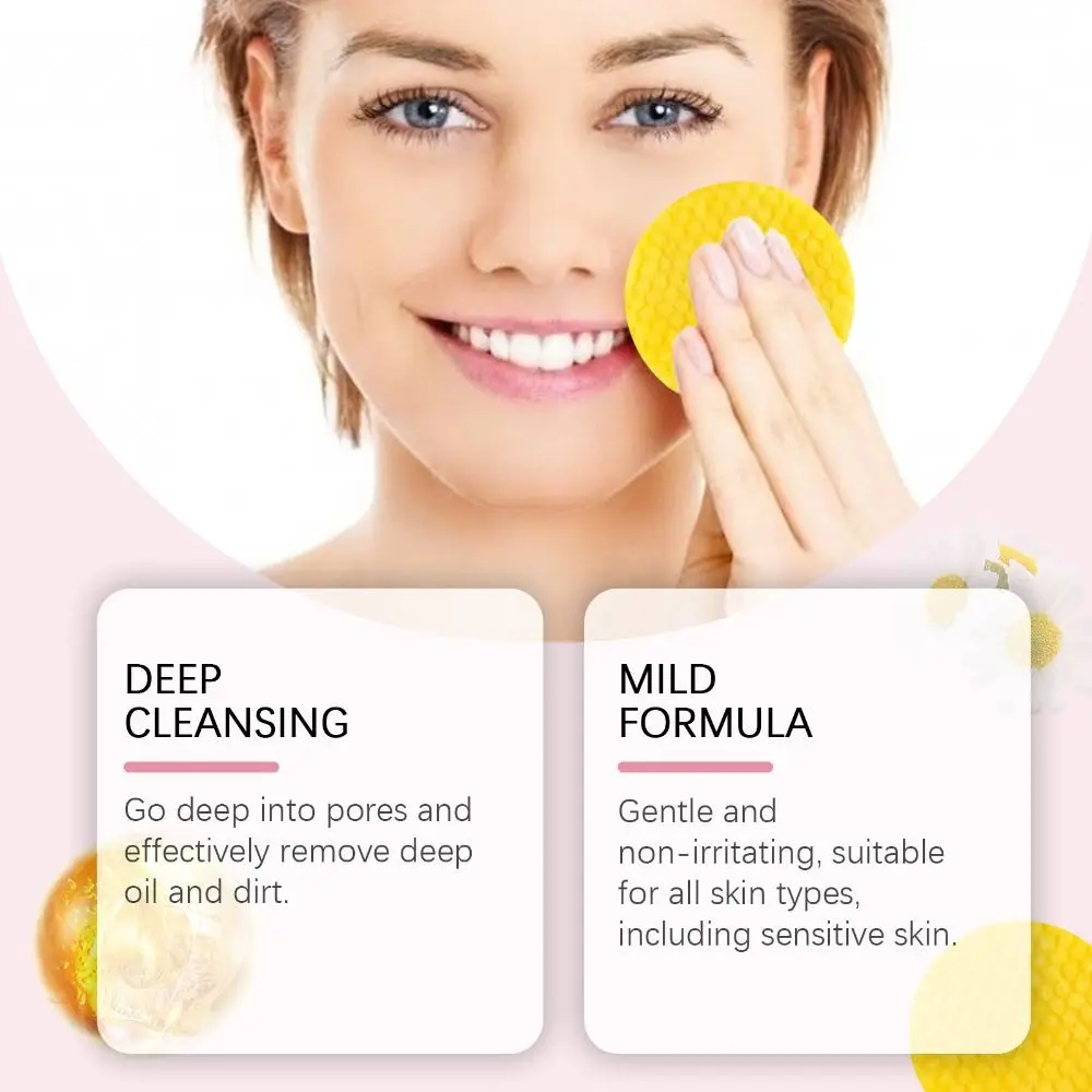 Helps Balance Skin Oil Turmeric Cleansing Pads Enriched Vitamin C Cleans Deep Natural Turmeric Face Cleansing Pads Gentle