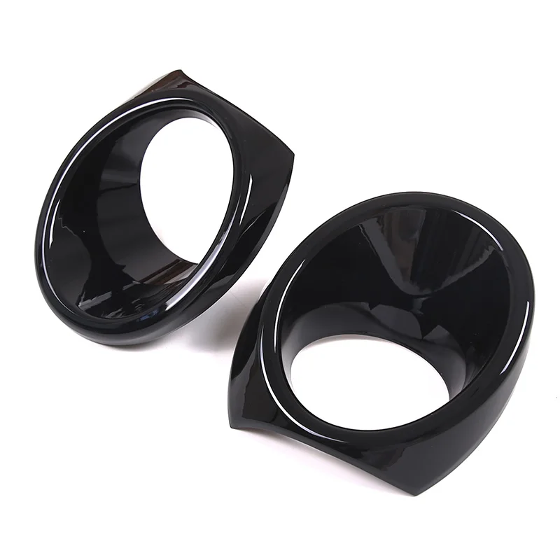 For 2015-2022 Honda Pilot ABS Black Car Front Fog Light Ring Cover Sticker Car Accessories