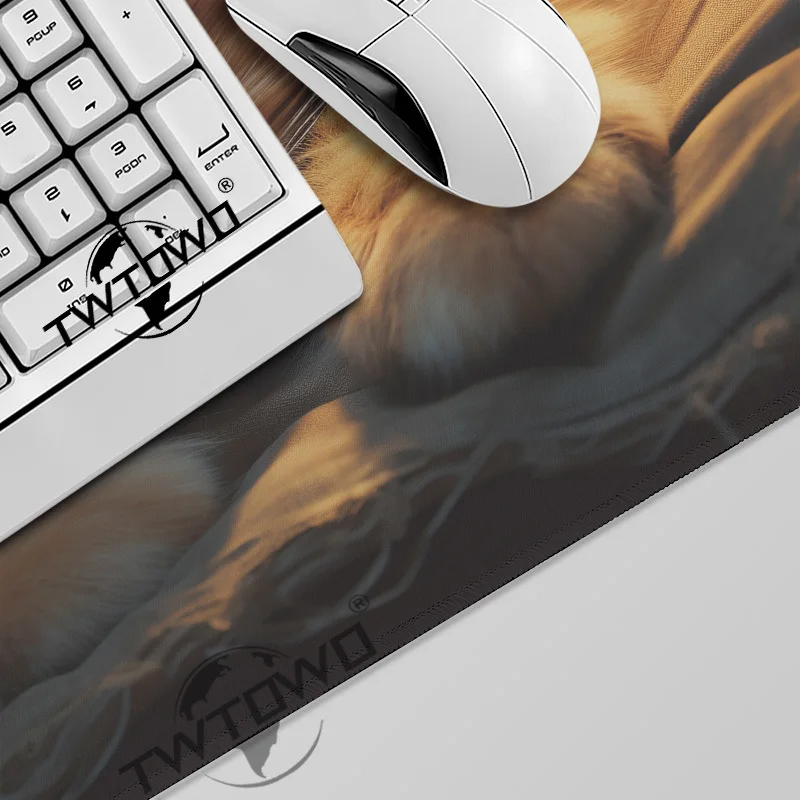 Tappetino per mouse Gamer Cute Cat printon richiesta Tappetino per mouse HD per la casa di grandi dimensioni Tappetino per mouse XXL Tappetino per ufficio morbido antiscivolo Tappetino per mouse desktop per laptop