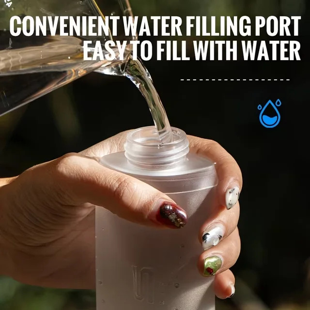 WRELS Soft Flask Folding Collapsible Water Bottle TPU BPA Free Outdoor Sport Running Cycling Hydration Portable Water Bottle 5