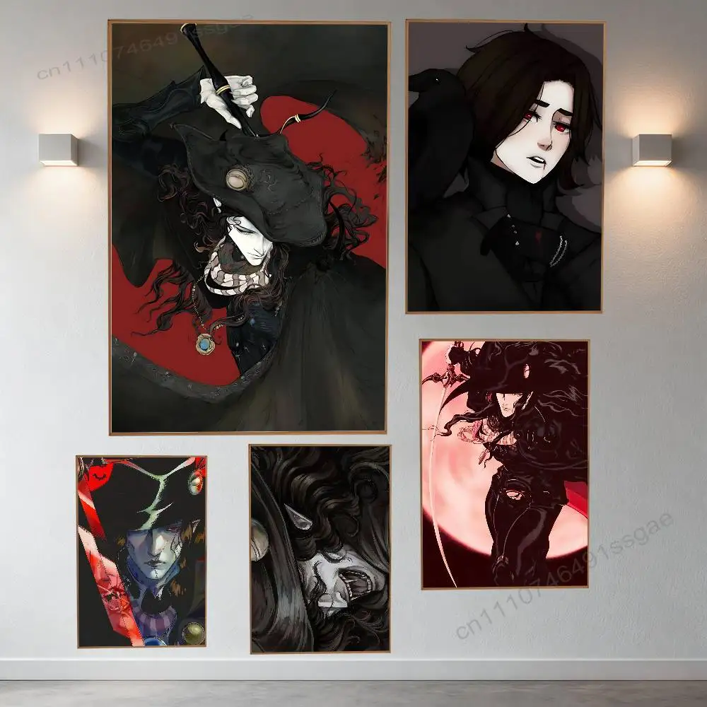 V-Vampire Hunter D Poster Wall For Sticky Decoration Waterproof Home Living Room Bedroom Bar