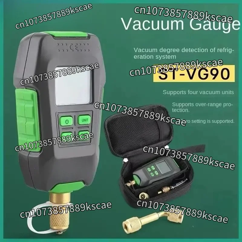 Intelligent Digital Vacuum Meter Portable Laboratory Refrigeration System Vacuum Check Pressure Vacuum Gauge 0-10000P Tool