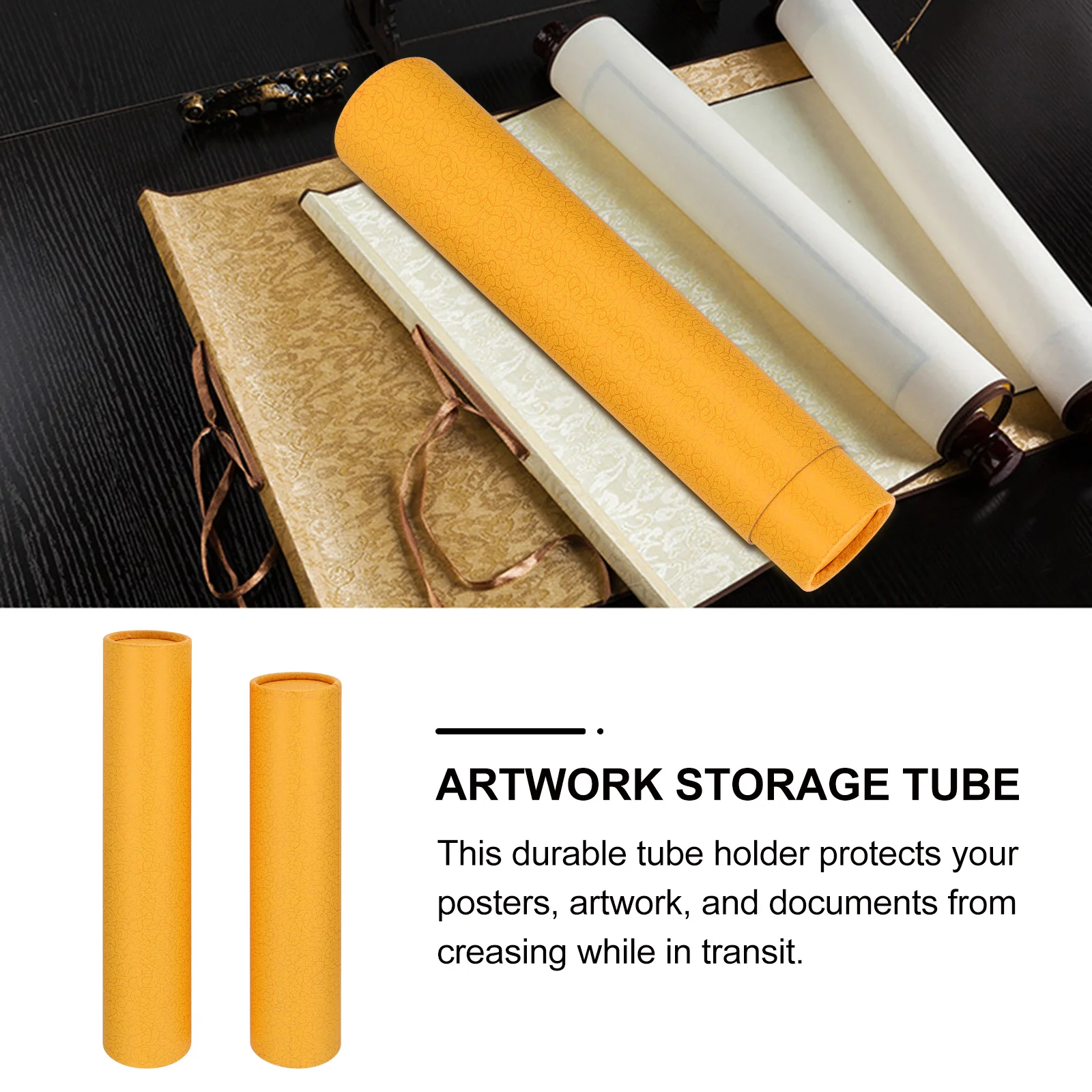 Pull-out Poster Tube Portable Pipe Artwork Storage Expandable Terrarium Protector Paper Documents
