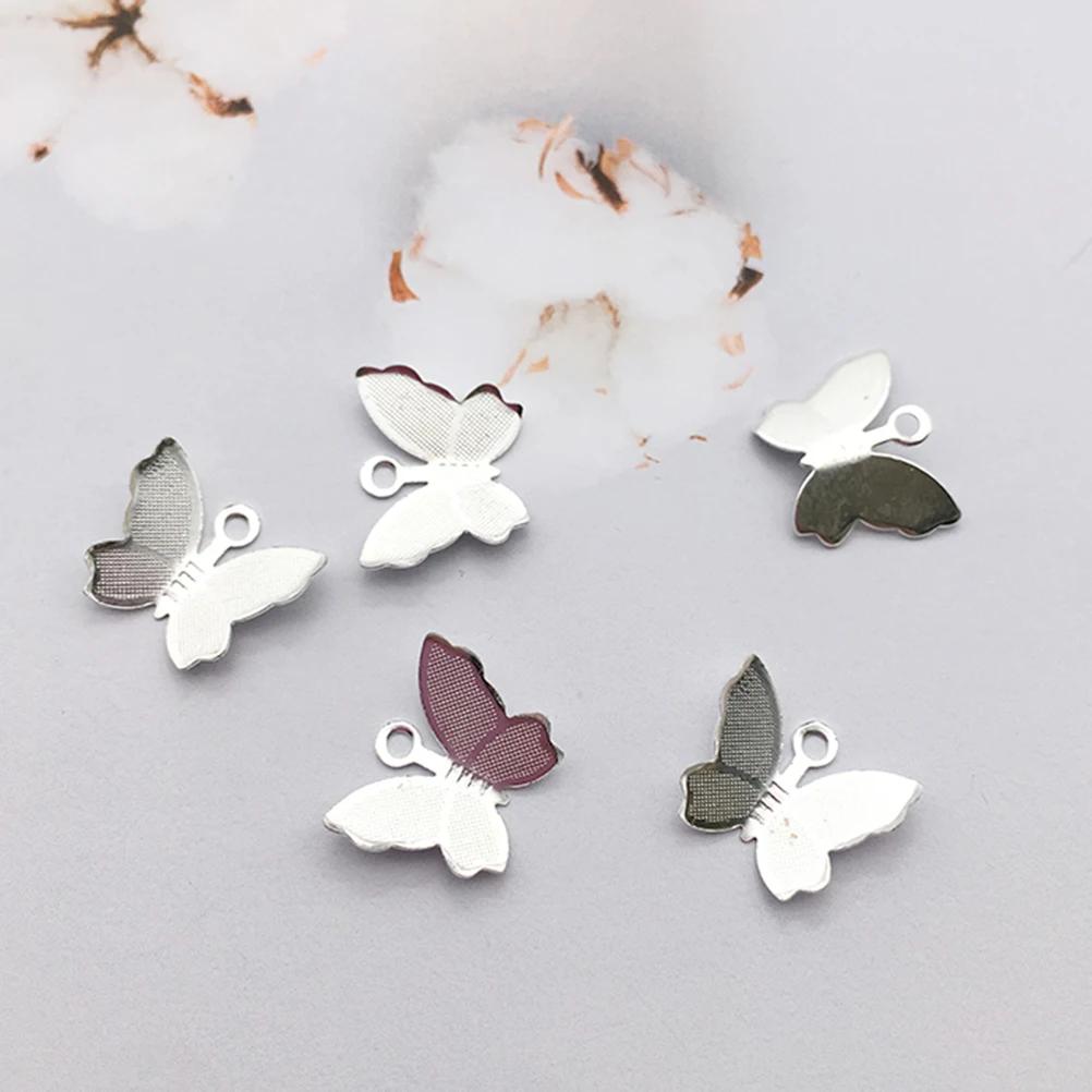 

30 Pcs Butterfly Pendant Accessories Shape Pendants Alloy DIY Jewelry Making Beaded Necklaces Charms