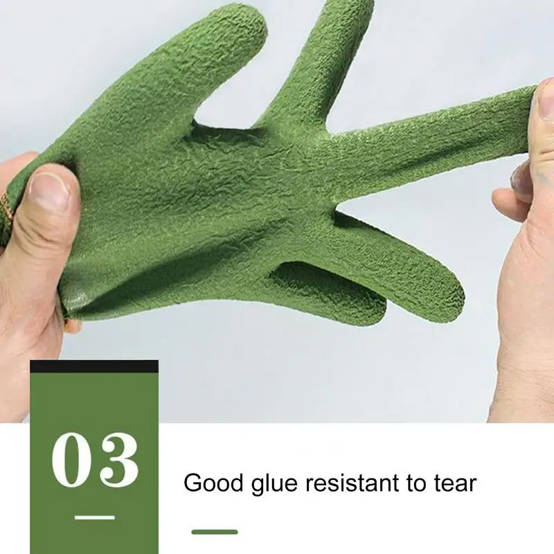 Sarung Tangan Berkebun 12 Pasang Sarung Tangan Kerja Pria Antiselip Aksesori Berkebun Kerja Tenaga Kerja Multifungsi Tebal Bersirkulasi