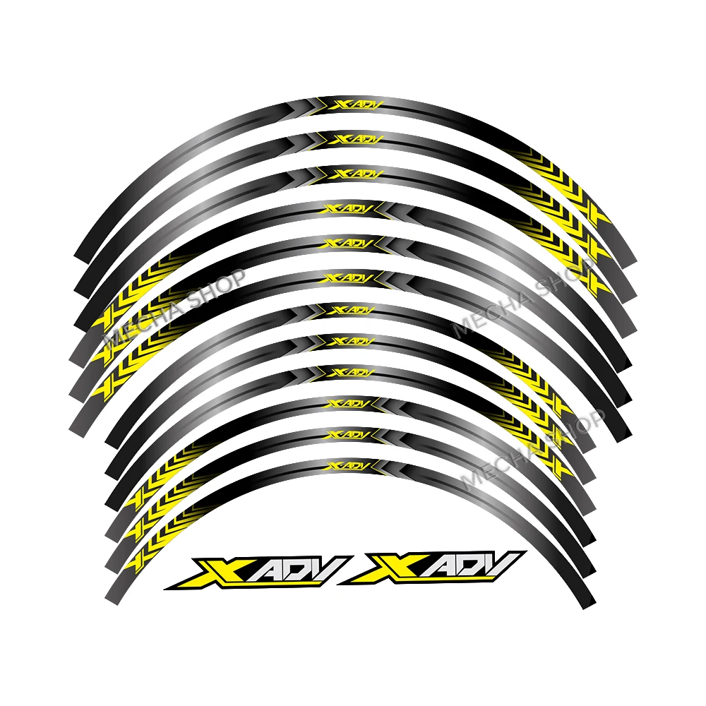 Untuk XADV 750 X ADV 750 2025- Aksesoris Motor Stiker PVC Roda Dekal Strip Pita