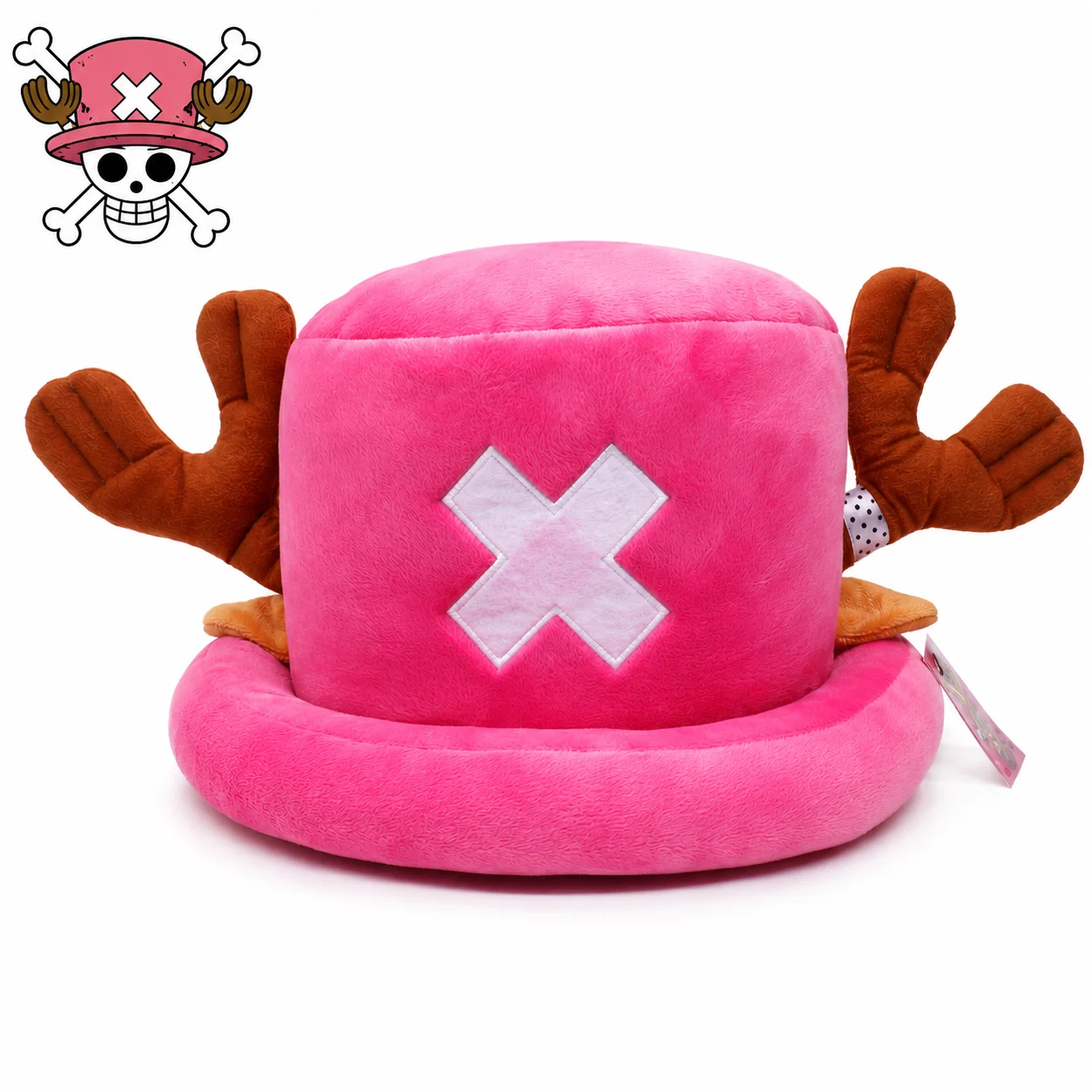 One Piece Chopper Cosplay Hut Plüsch Anime Kostüm Kappe für Halloween Party Comic Con Fans Kopfumfang unter 57cm