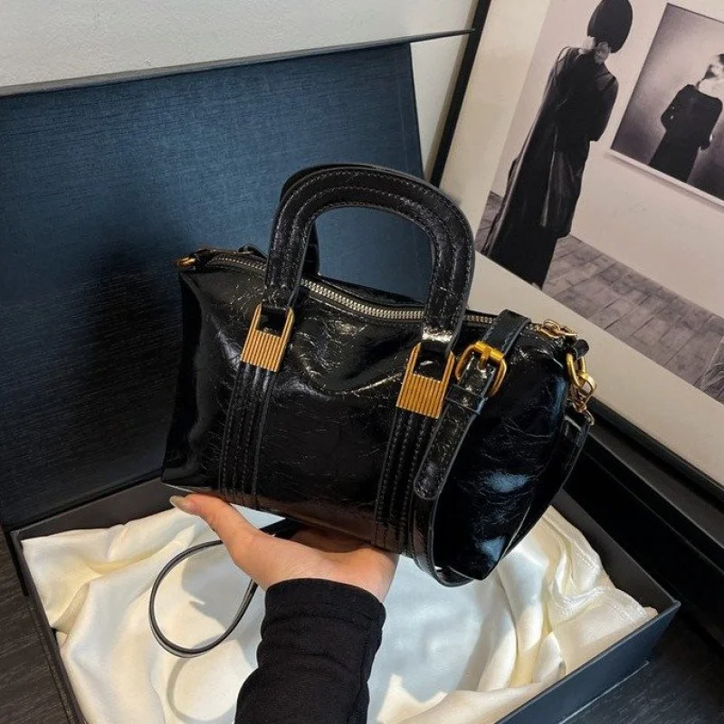 

Шикарная кожаная сумка через плечо для женщин, дизайнерская сумка на плечо, роскошная брендовая женская сумка-тоут, элегантная прочная сумка-мессенджер