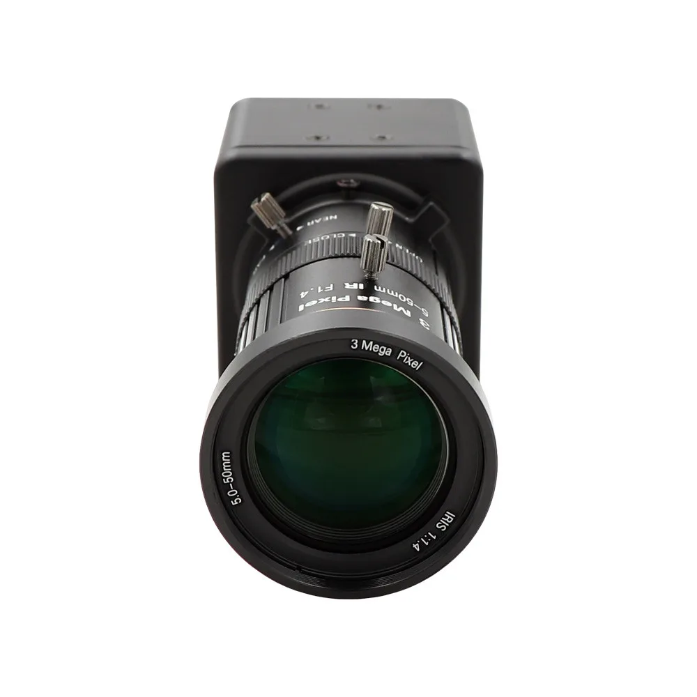 High Speed 120FPS Full HD 1080P 4K CS Varifocal 5-50mm Webcam UVC Plug Play USB Camera for Windows Linux Android Mac