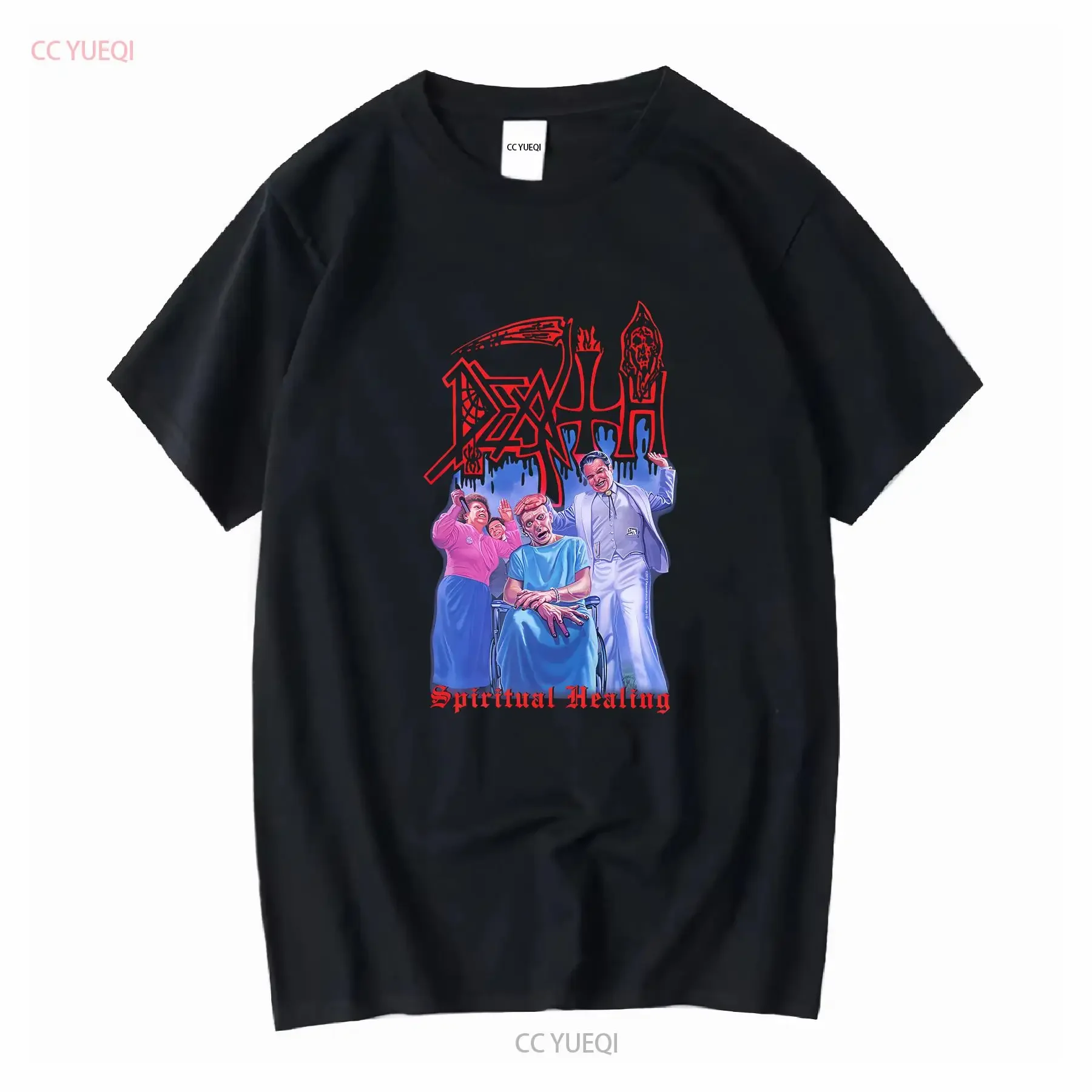 Spiritual Healing Album T Shirt Death bAND Cotton All Size S 4XL YA13 vintage Washed graphic designer clothes Slightly Soft