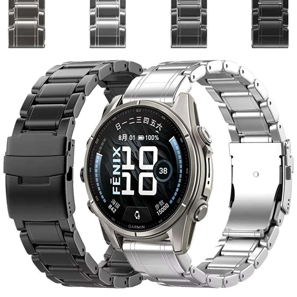 26mm 22mm Quick Fit Titanium Alloy Strap For Garmin Fenix 9/9 Pro/8 51mm 47mm High Quality Bracelet Garmin Tactix 8/Fenix E 7 X