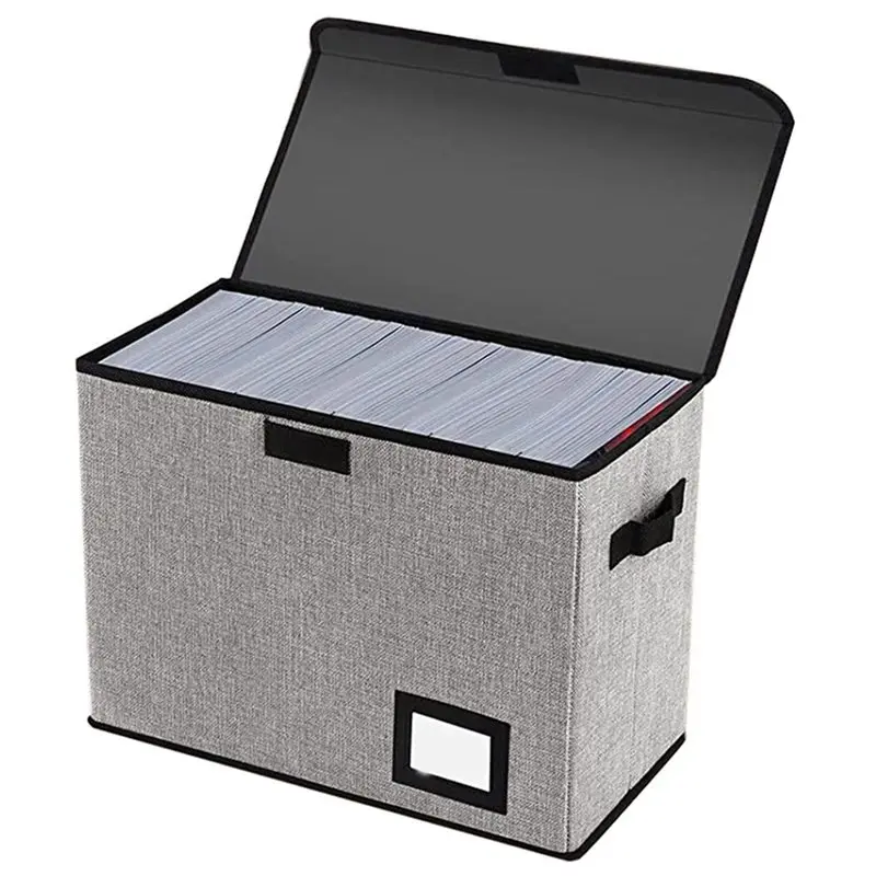 5X Comic Book Storage Boxes, Back To School Fold Comic Short Box Case With Lid, Book Bin Container Holds 150 Comics Gray-Y18A