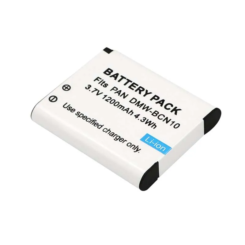 Аккумулятор 3.7V 1200mAH DMW-BCN10 BCN10E DMW BCN10E для Panasonic Lumix DMC-LF1 DMC-LF1K DMC-LF1W