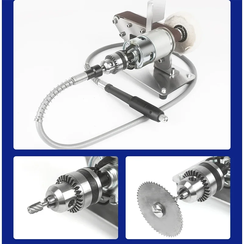 #For Electric Belt Sander DIY Grinder Polisher Mini Polishing Machine Belt Sander Grinder Knife Sharpener with Abrasive belt