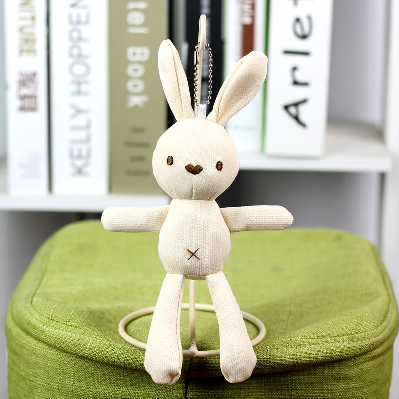 

1Pcs 20cm Easter Bunny Sleeping Mate Stuffed Plush Toy Cute Rabbit Doll Appease Toy Baby Girl Soft Key Pendant Birthyday Gift