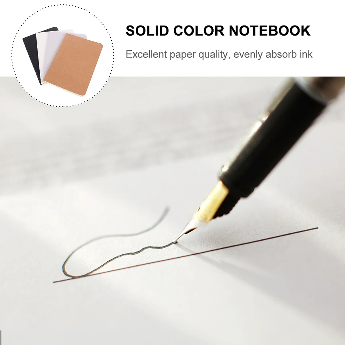 

4pcs Solid Color Notebook Blank Graffiti Sketch Book For Students Office Stationer Drawing Writing Travel Journal Lays Flat