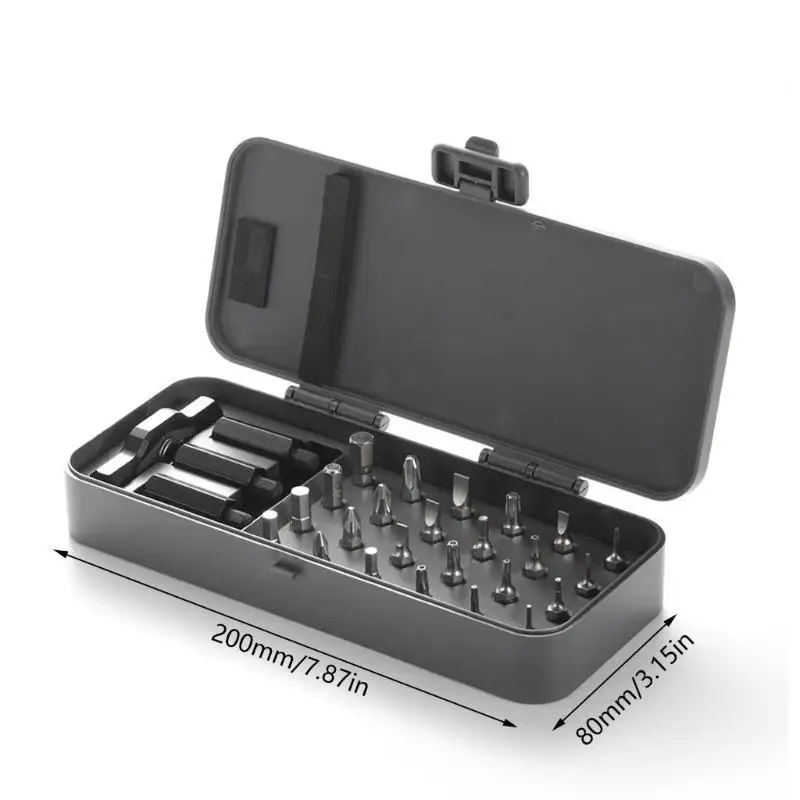 652F Professional ไขควงวงล้อชุด 24 in 1 Bits กลไกแบบย้อนกลับ Heavy Duty Construction สำหรับโรงรถบ้าน