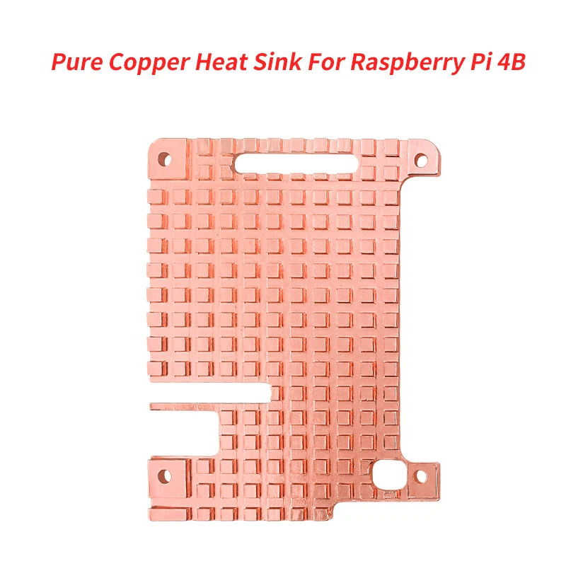 

Raspberry Pi 4 Copper Pure Heat Sink Cooler Case Passive Cooling For Raspberry Pi 4B