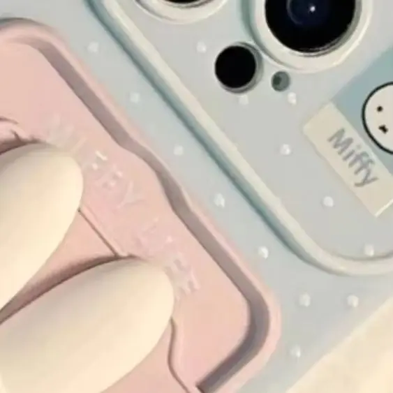 Cartoon Kawaii New Style Lanyard Applicable Apple Mobile Phone Case All Inclusive Ins Style Good Quality Anti-fall Simple Miffy