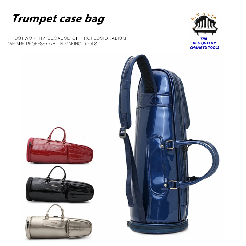 Fashion Trumpet case bag Coat of paint Waterproof shockproof single backpack portable Wind instrument case parts