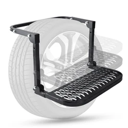 Universal Adjustable Wheel Tire Steps For Camper Truck SUV RV MPV Car Protable Folding Stairs Tyre Mount Steps Ladder Heavy Duty
