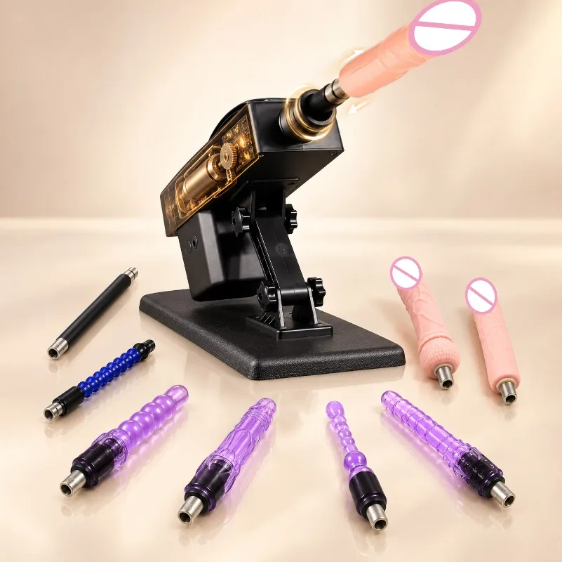 Automatic Thrusting Sex Machine with Realistic Dildos, Powerful Reciprocating Piston for Man with 3XLR Connector,Love Machine for Couple, Adult Sex Toy for Female with 1/5/7/8 Accessories, Auto Big Dick For Women Masturbator For Vagina Massage