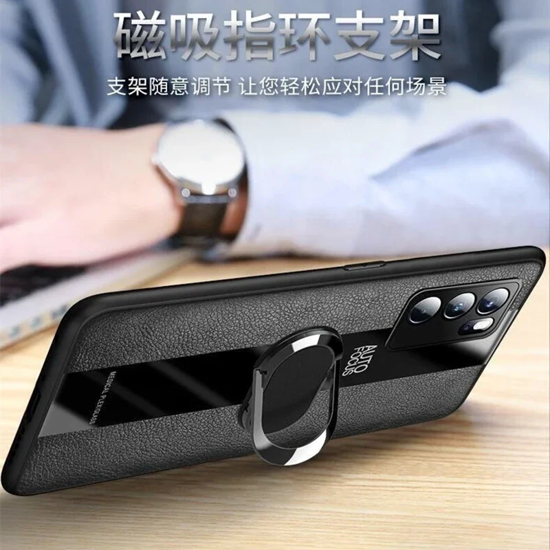 Magnetic Stand Holder Case For Motorola Moto Edge S30 30Pro X30 Back Cover Luxury Leather Phone Case For Moto Edge 30 Pro Funda