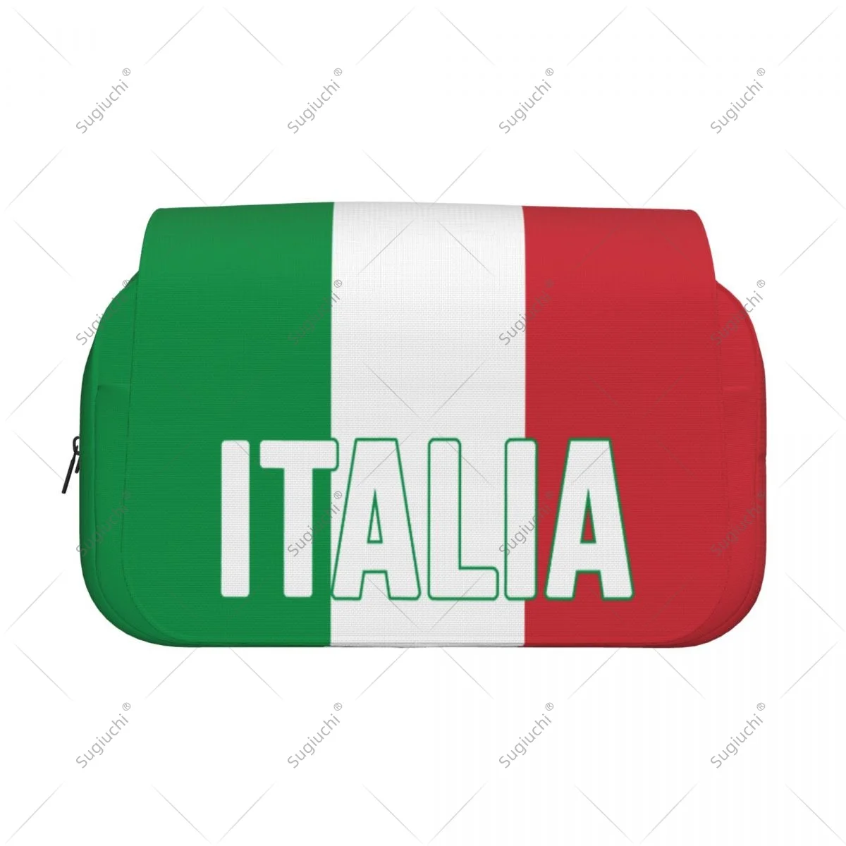 Pencil Case Scissors Bags 3D Italian Italy Flag Double-layer Oxford Cloth Stationery Storage Pen Box Case