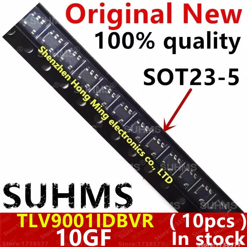 (10 Stück) 100 % neu TLV9001IDBVR TLV9001 10GF 1OGF sot23-5