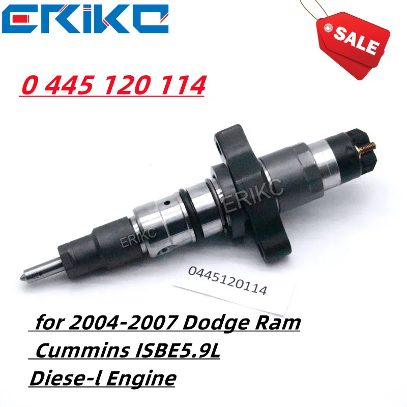 0 445 120 114 3972887 Fuel Injector 0 445 120 114 Common Rail Injector for 2004-2007 Dodge Ram Cummins ISBE5.9L Diese-l Engine