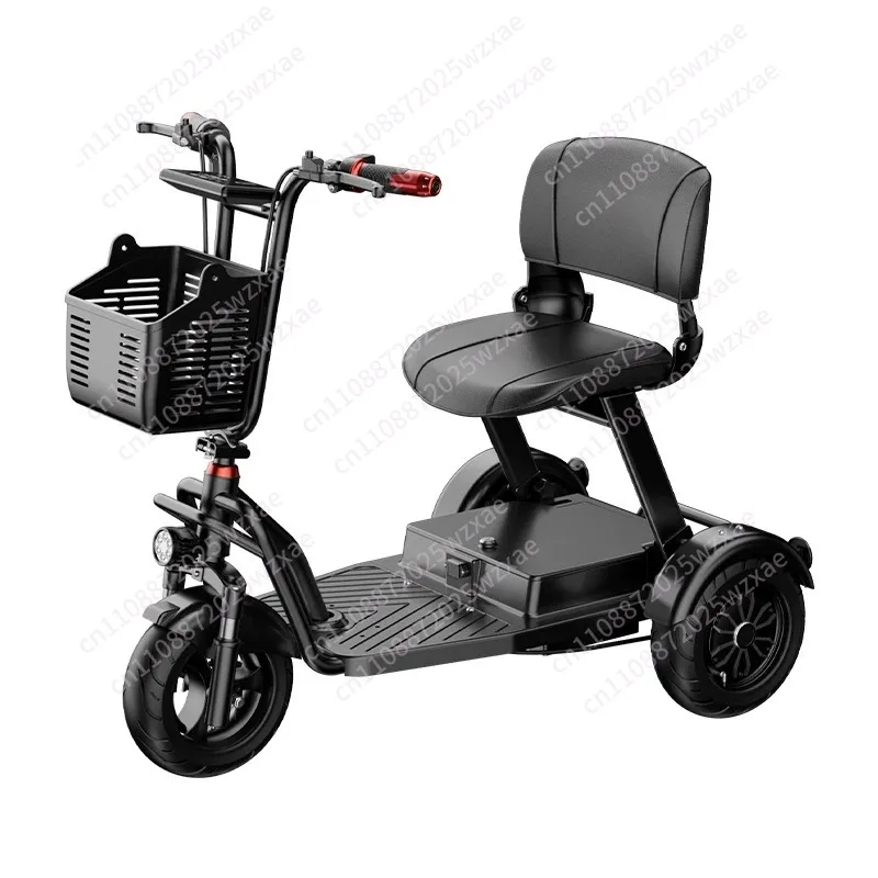 Parent-child convenient tricycle folding small tricycle, elderly pick-up child scooter
