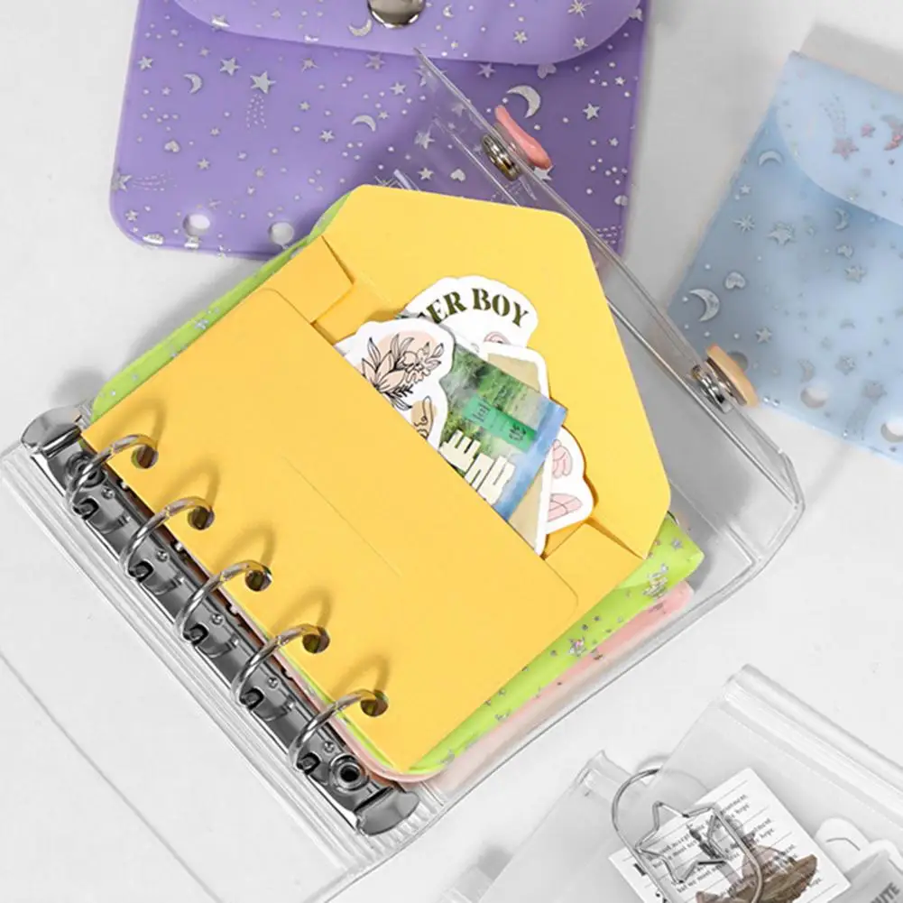 Loose-leaf Book Set Transparent Refill Pages Pvc Binder Cover Set with Anti-slip Inserts Sealing Book Mat for Diy Planner Photo